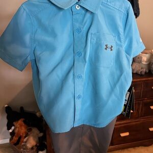 Under Armour Kids Sky Blue Button Down Shirt